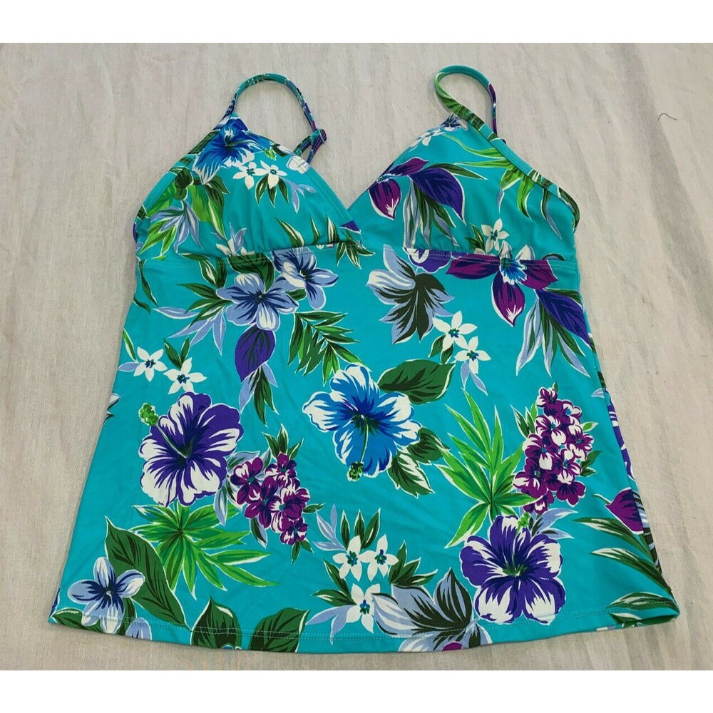 ISLANDER WOMENS SWIM TANKINI TOP SIZE